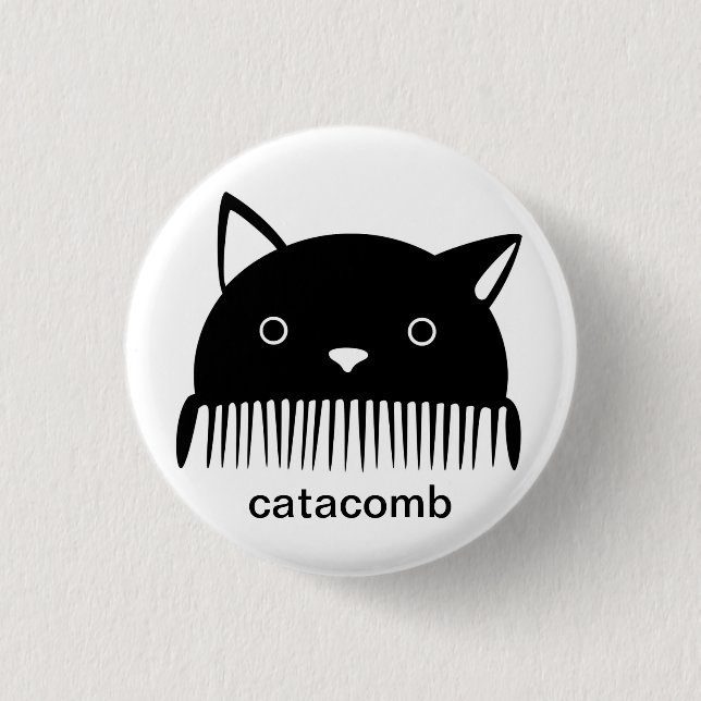 Macaron Rond 2,50 Cm Bouton de catacombes (Devant)