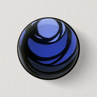 Macaron Rond 2,50 Cm Bouton de Chakra d'indigo