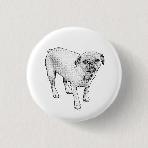 Macaron Rond 2,50 Cm Bouton de chien à points classique inspire des sou