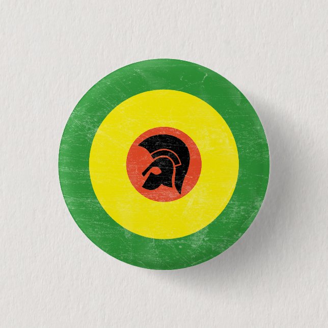Macaron Rond 2,50 Cm Bouton de cible de mod de la Jamaïque (Devant)
