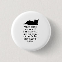 Bouton de citation de chat de Mark Twain