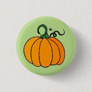 Macaron Rond 2,50 Cm Bouton de citrouille