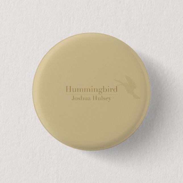 Macaron Rond 2,50 Cm Bouton de colibri (Devant)