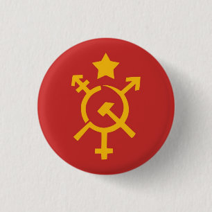 Macaron Rond 2,50 Cm Bouton de communisme de transport