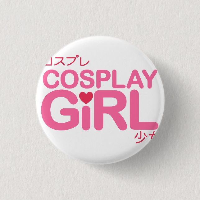 Macaron Rond 2,50 Cm Bouton de Cosplay (Devant)