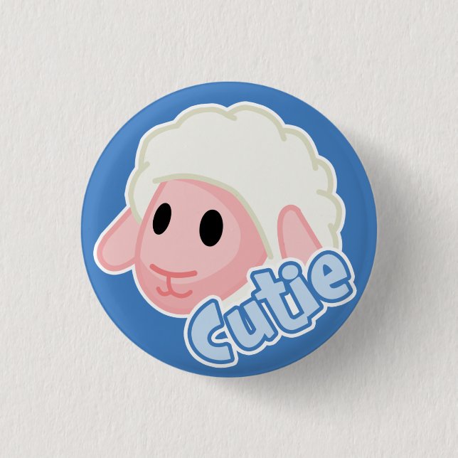 Macaron Rond 2,50 Cm Bouton de Cutie (Devant)