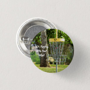 Macaron Rond 2,50 Cm Bouton de devis de golf sur disque amusant