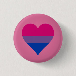 Macaron Rond 2,50 Cm Bouton de drapeau de bisexualité