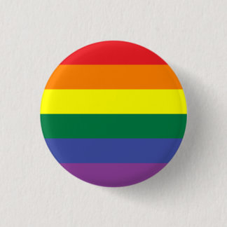Macaron Rond 2,50 Cm Bouton de drapeau de gay pride