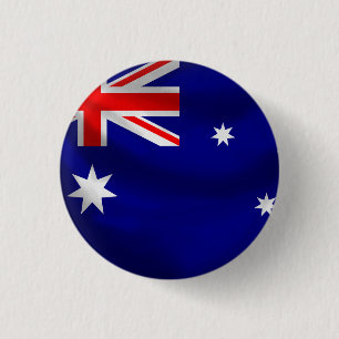 Macaron Rond 2,50 Cm Bouton de drapeau de l'Australie