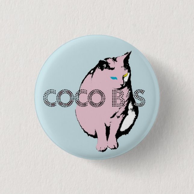 Macaron Rond 2,50 Cm Bouton de Felizimo de CocoB (Devant)
