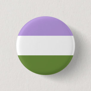 Macaron Rond 2,50 Cm Bouton de fierté de Genderqueer