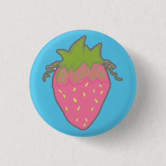 Macaron Rond 2,50 Cm Bouton de fraise