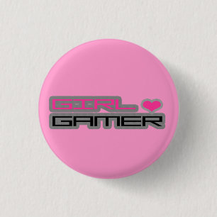 Macaron Rond 2,50 Cm Bouton de Gamer de fille