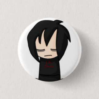 Macaron Rond 2,50 Cm Bouton de garçon d'Emo