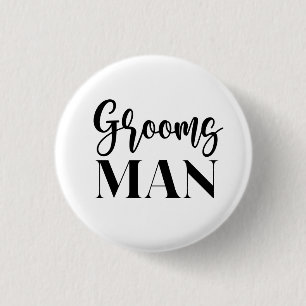Macaron Rond 2,50 Cm Bouton de garçon d'honneur