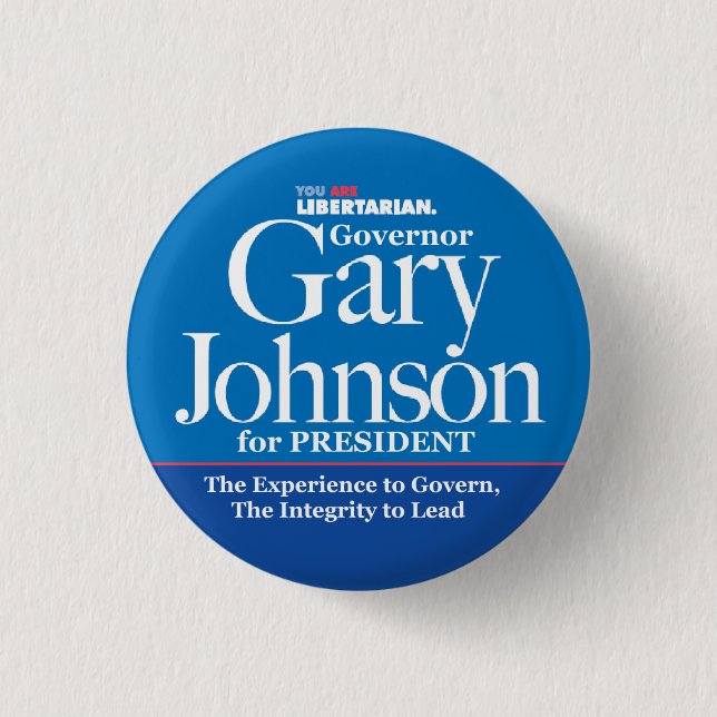 Macaron Rond 2,50 Cm Bouton de Gary Johnson (Devant)