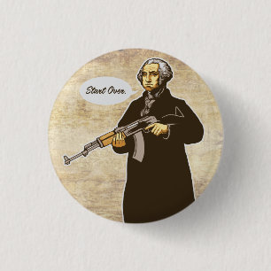 Macaron Rond 2,50 Cm Bouton de George Washington