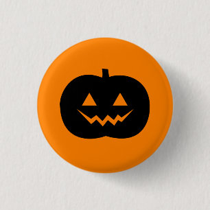 Macaron Rond 2,50 Cm Bouton de Halloween Jack O'Lantern Pinback