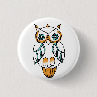 Macaron Rond 2,50 Cm Bouton de hibou