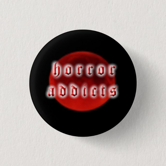 Macaron Rond 2,50 Cm bouton de horroraddicts.net (Devant)
