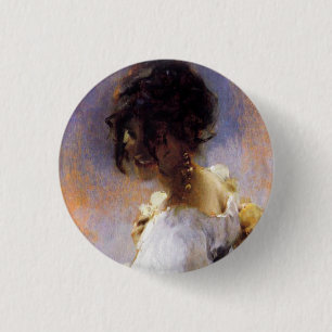 Macaron Rond 2,50 Cm Bouton de John Singer Sargent Rosina