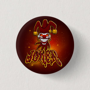 Macaron Rond 2,50 Cm Bouton de joker (petit)