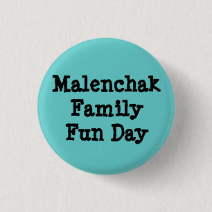 Macaron Rond 2,50 Cm Bouton de jour d'amusement de famille
