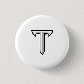 Macaron Rond 2,50 Cm Bouton de jour de match de l'université de Troy