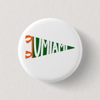 Macaron Rond 2,50 Cm Bouton de jour de match U Miami