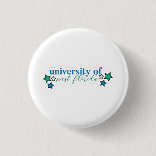 Macaron Rond 2,50 Cm Bouton de journée de match de l'Université de West