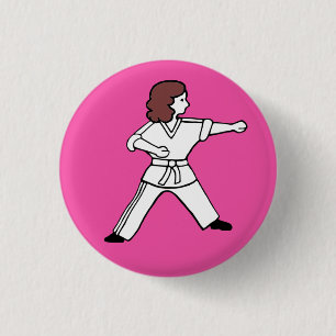 Macaron Rond 2,50 Cm Bouton de Karate Kid 16
