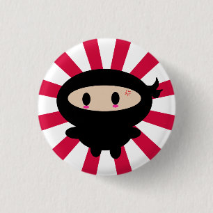 Macaron Rond 2,50 Cm Bouton de Kawaii Ninja