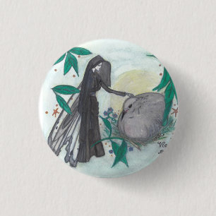 Macaron Rond 2,50 Cm Bouton de la colombe de la Virginie