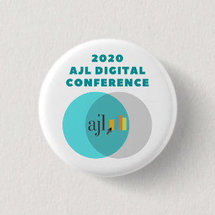 Macaron Rond 2,50 Cm Bouton de la conférence numérique AJL 2020