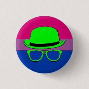 Macaron Rond 2,50 Cm Bouton de la fierté Bi de Dork Night
