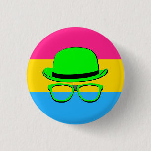 Macaron Rond 2,50 Cm Bouton de la Fierté Pan de la Nuit Dork
