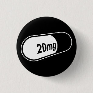 Macaron Rond 2,50 Cm bouton de la pilule 20mg