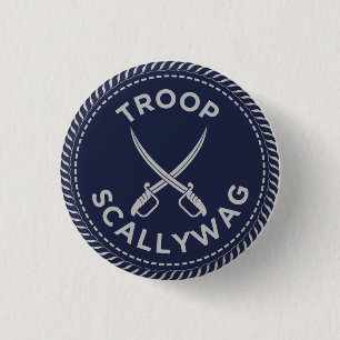 Macaron Rond 2,50 Cm Bouton de la proue de la troupe IGGPPCamp 2022 Ble