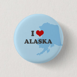 Macaron Rond 2,50 Cm Bouton de l'Alaska du coeur I