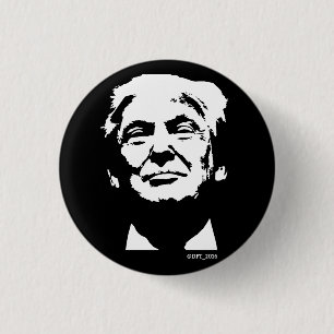 Macaron Rond 2,50 Cm Bouton de l'atout 2016 de Donald F'n (sans