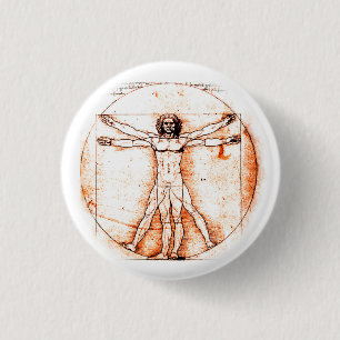 Macaron Rond 2,50 Cm Bouton de Leonardo da Vinci