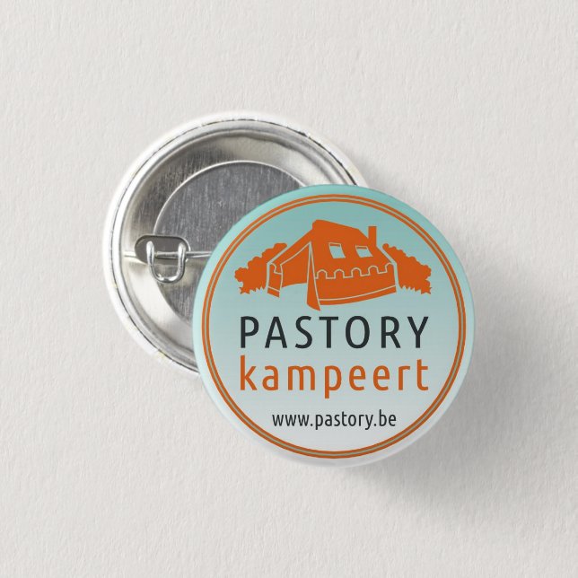 Macaron Rond 2,50 Cm Bouton de l'insigne Pastory Kampeert Pin (Devant & derrière)