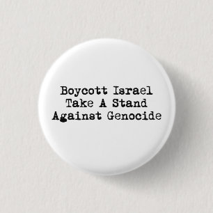 Macaron Rond 2,50 Cm Bouton de l'Israël de boycott