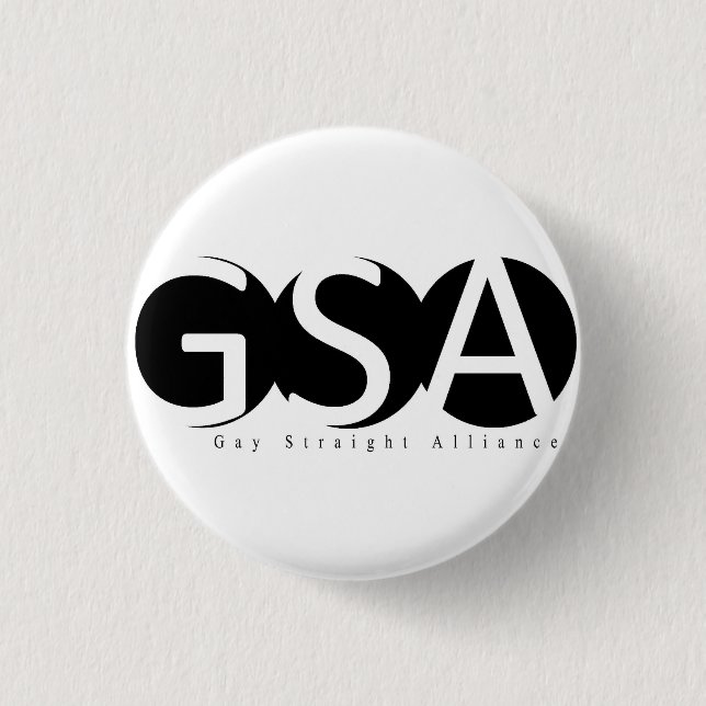 Macaron Rond 2,50 Cm Bouton de logo d'APSU GSA (Devant)