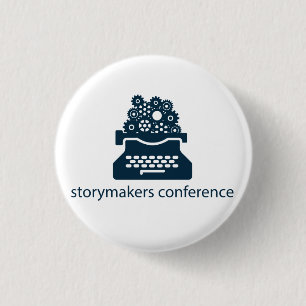 Macaron Rond 2,50 Cm Bouton de logo de conférence de Storymakers