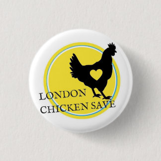 MACARON ROND 2,50 CM BOUTON DE LOGO D'ÉCONOMIES DE POULET DE LONDRES