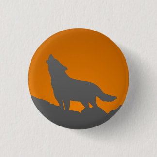 Macaron Rond 2,50 Cm Bouton de loup d'hurlement