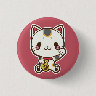 Macaron Rond 2,50 Cm Bouton de Maneki Neko (chat chanceux)
