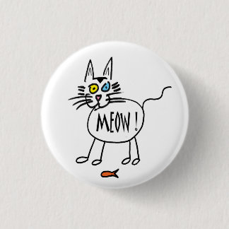 Macaron Rond 2,50 Cm Bouton de Meow